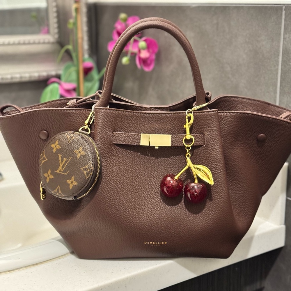 DeMellier Dark Brown Leather Tote Bag